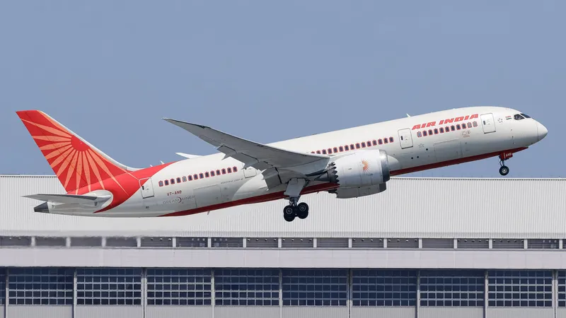 An Air India Boeing 787-8 Dreamliner taking off
