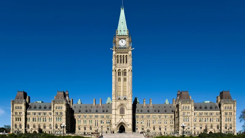Canada's Parliament buildings in Ottawa