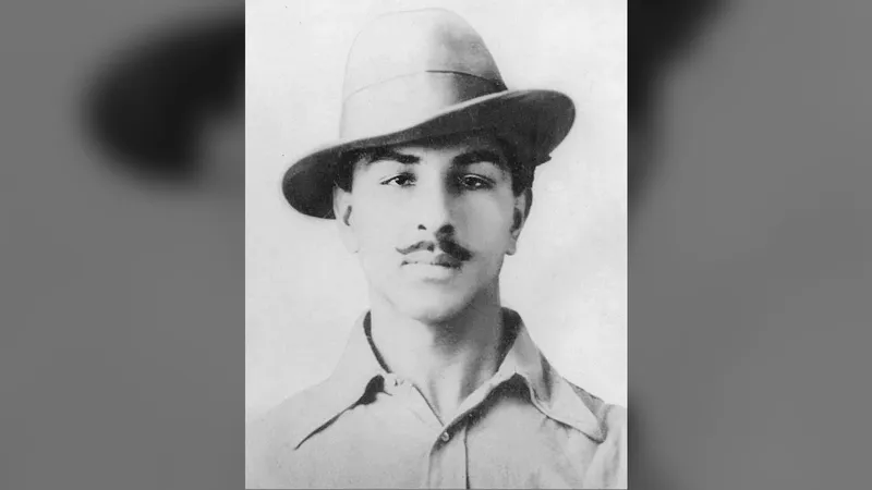 A 1929 photograph of Shaheed Bhagat Singh